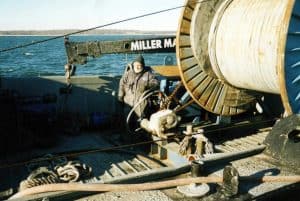 Underwater Marine Construction Support Vessel